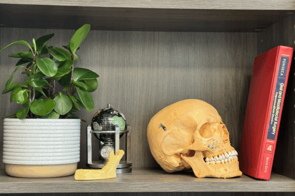 Book Shelf with Items